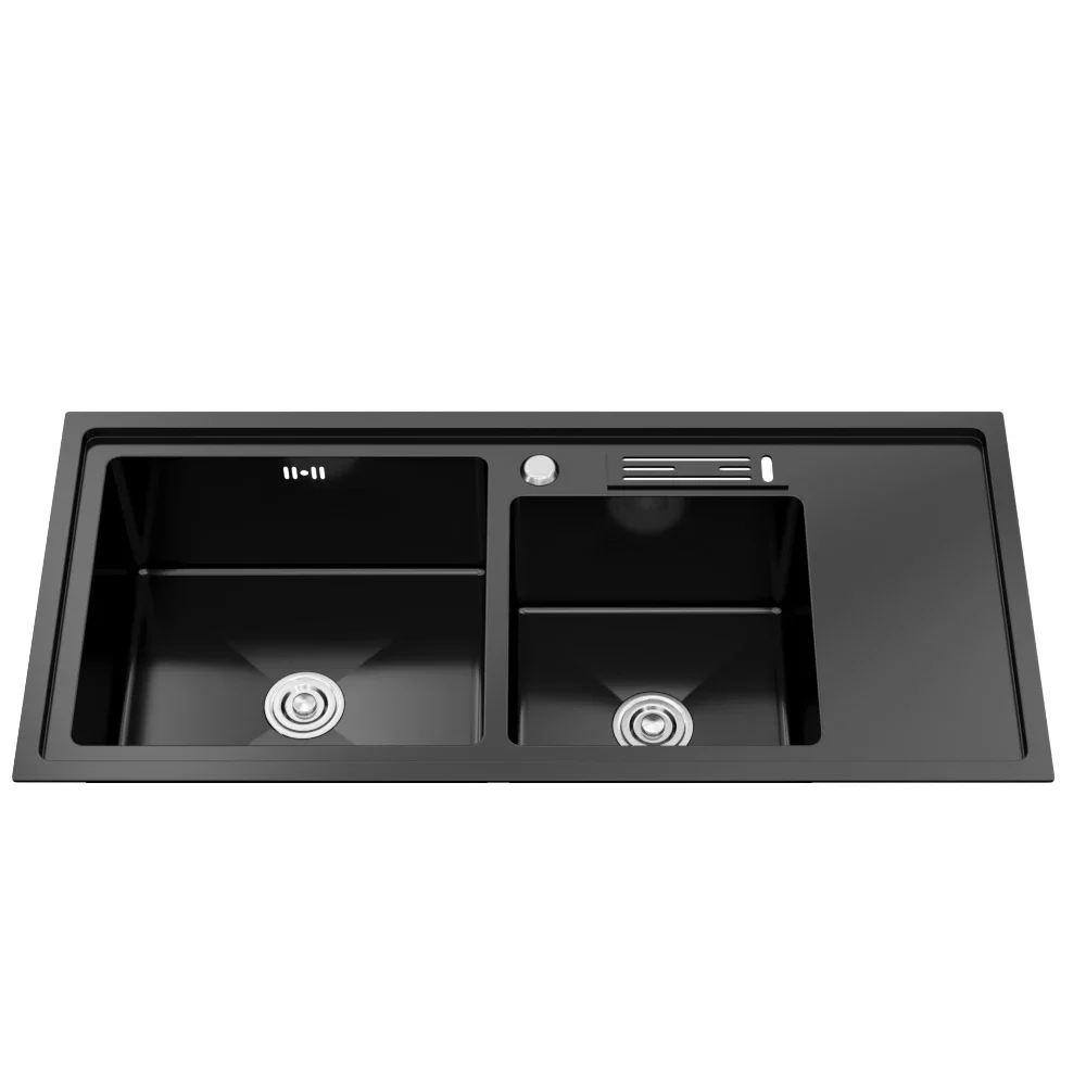 Кухонная раковина из нержавеющей стали с двойной чашей кухонная столешница
