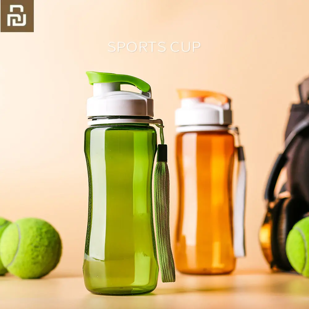 

Youpin Water Bottle Sport Travel Portable Shaker Bottle Bike Hiking Plastic Leakproof School Water Bottle BPA Free Drinkware