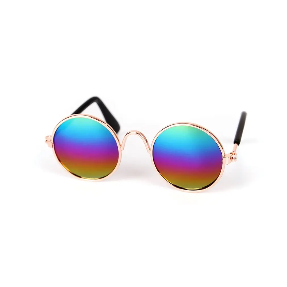 

Metal Cat Sunglasses Dog Sunglasses Teddy Personality Funny Headwear Pet Accessories Cat Glasses Transparent