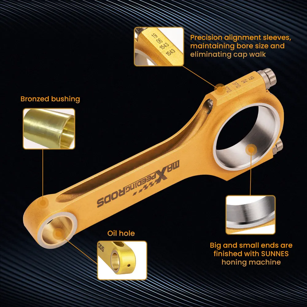 Титанизированные шатуны H-Beam ARP для Peugeot 207 RC 308 1 6 T EP6DTS 138 5 мм