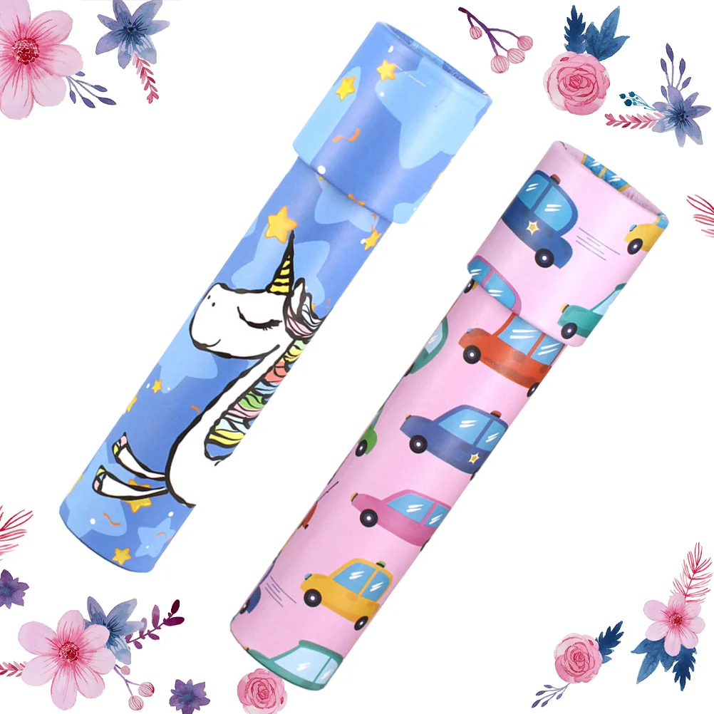 

2 шт., детский калейдоскоп с красивым рисунком