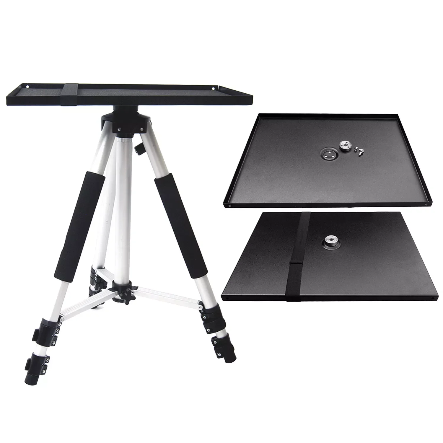 

34x24cm Universal Metal Tray Stand Platen Platform Holder for 3/8inch Tripod Projectors Monitors Laptops