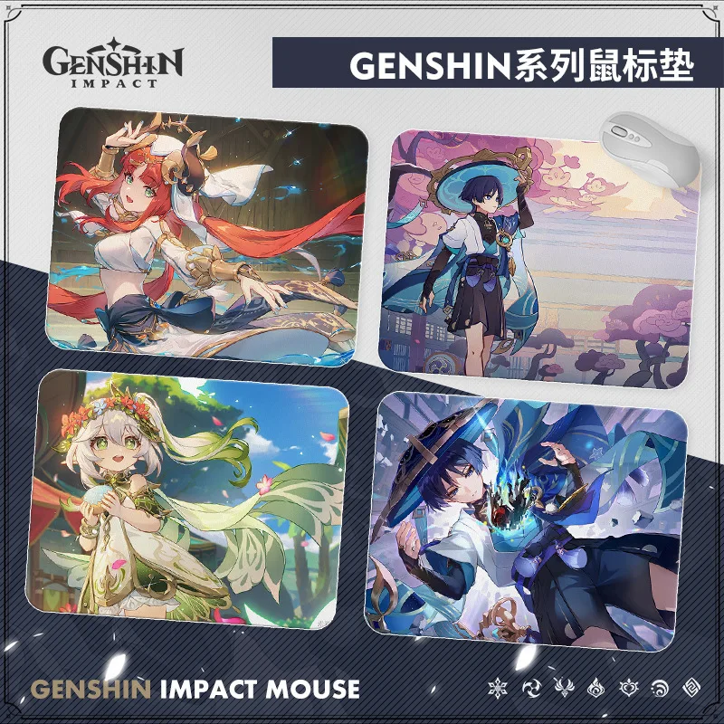 

Game Genshin Impact Nahida Nilou Wanderer Balladeer Scaramouche Kunikuzushi Cosplay Cute Rubber Mouse Pad Mat Mousepad Prop