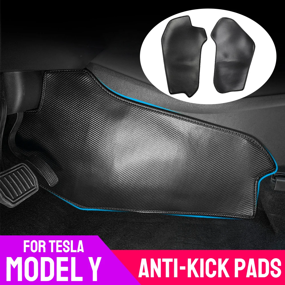 

Центральное управление автомобиля, боковое украшение, обшивка, износостойкий защитный кожаный коврик для Tesla Model Y, противоударные прокладк...