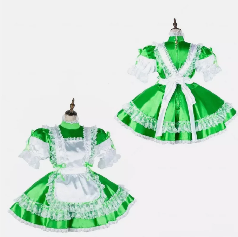 Хит продаж французское платье горничной Sisi для девочек запираемое зеленое