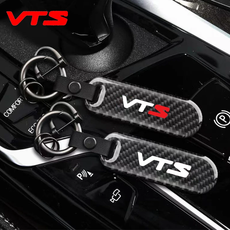 

Carbon Fiber Car Key Holder Custom Car Styling Emblem Keychain Key Chain Rings For VTS C-ELYSEE C-Crosser Citroen Xsara