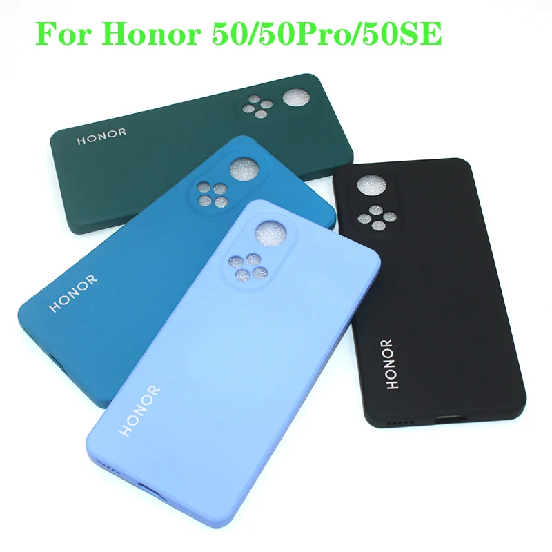 Чехол для телефона Honor 50/50Pro ударопрочный силиконовый мягкий чехол с логотипом и