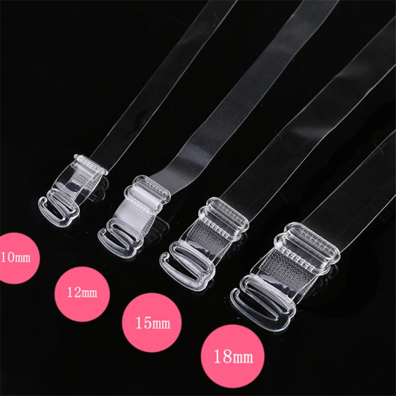 

3 PCS Double-Shoulder Straps Transparent Slip-Resistant Belts Buckle Back Bra Strap Holder Adjustable Women's Bras Accessories