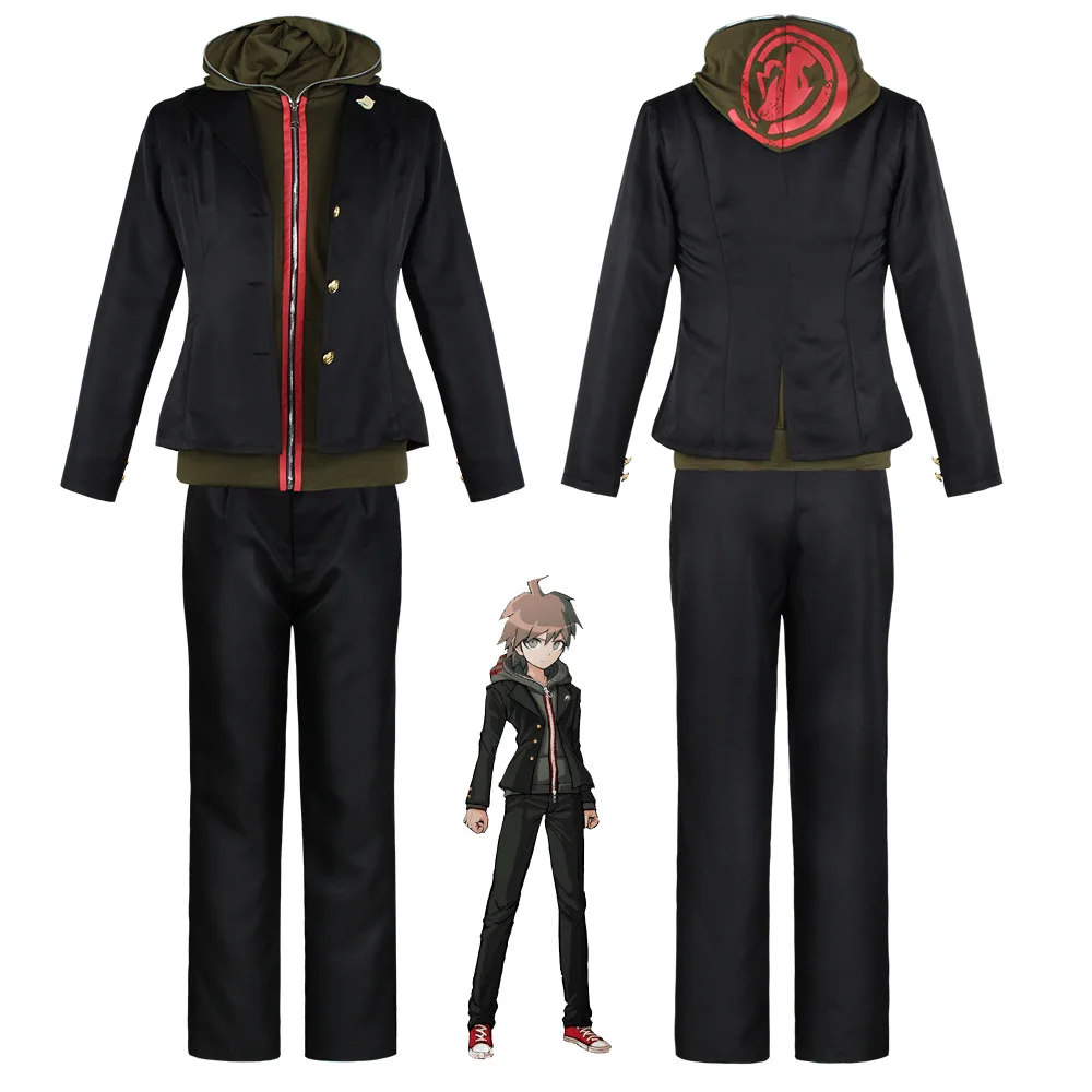 New Danganronpa Cosplay Makoto Naegi Uniform Sets Men Anime Dangan Ronpa Halloween Carnival Party Show Costume XS-3XL C90M90 |