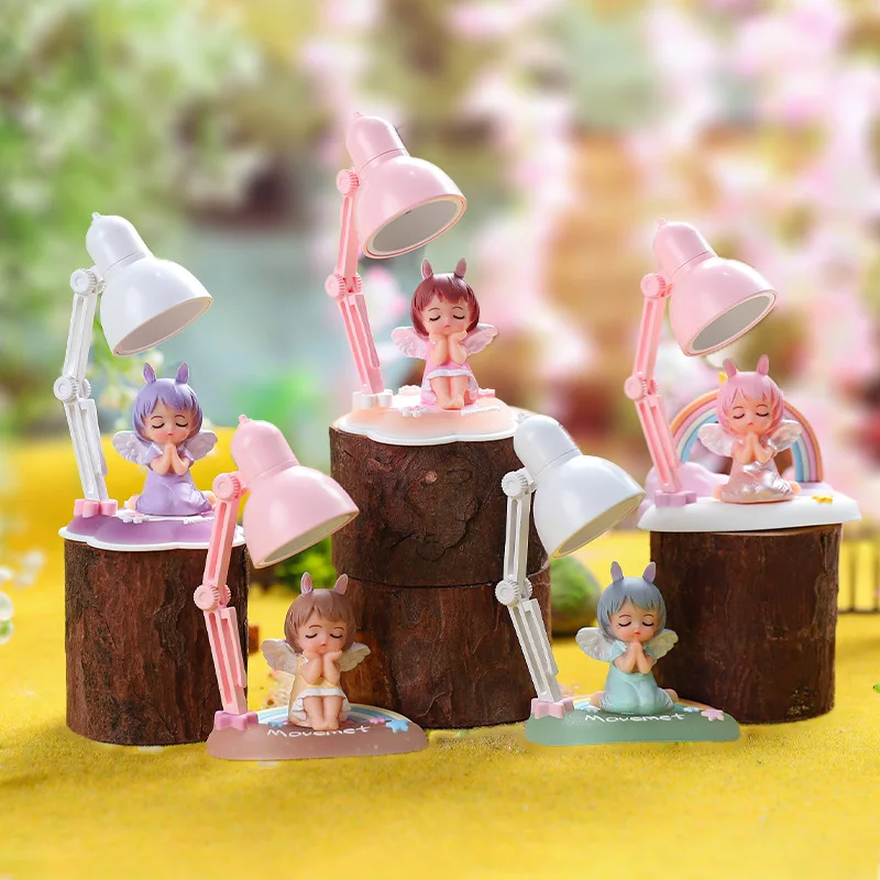 

Creative Night Light Surprise Blind Box Desktop Small Desk Lamp Elfin Mini Figure Mystery Box Cute Figurines Gifts For Children