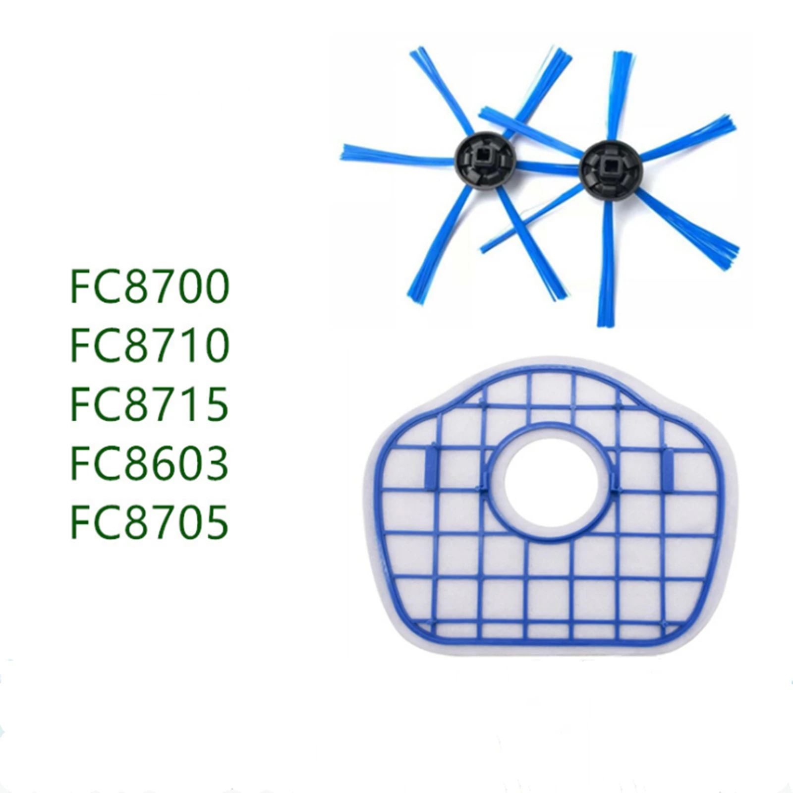 

Brush Filter For Philips FC8700 FC8710 FC8820 FC8810 FC8066 Robot Vacuum Cleaner Filters Sweeper Cleaning Brushes Replacement