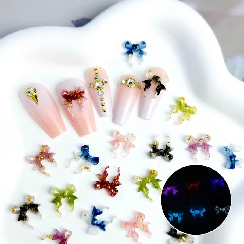 50 шт. декоративные ленты для ногтей в темноте