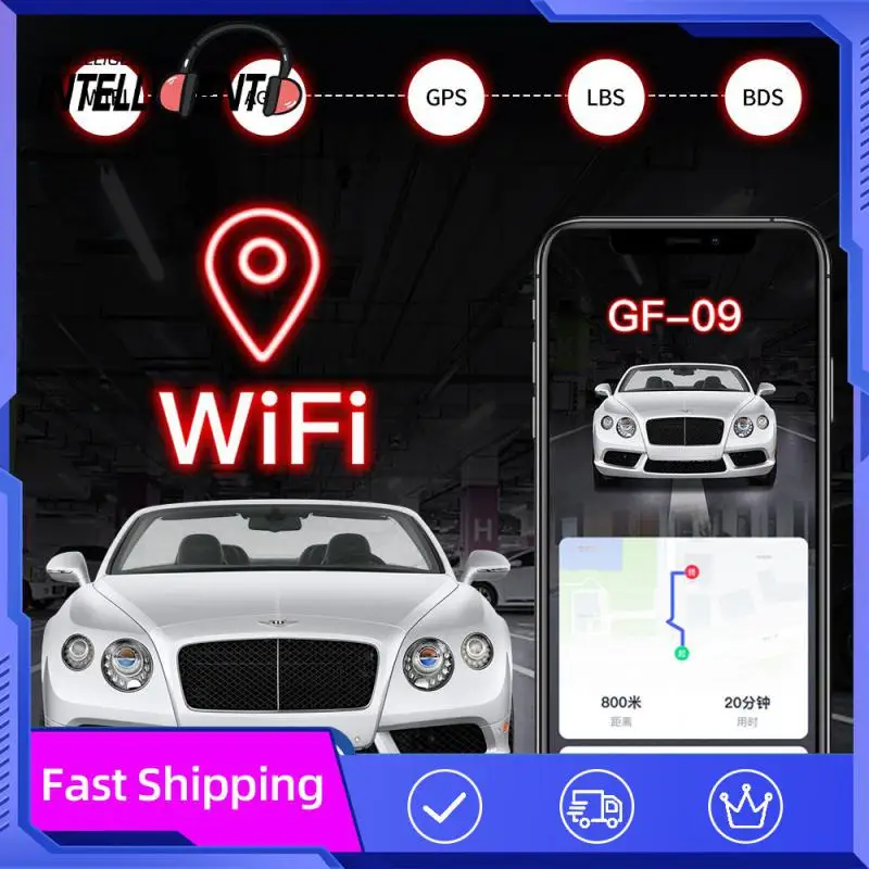 

Gf09 Two-way Call Gps Locator Real-time Tracking Wifi Tracker Remote Listening Voice Control Mini Vehicle Gps Tracker Positioner