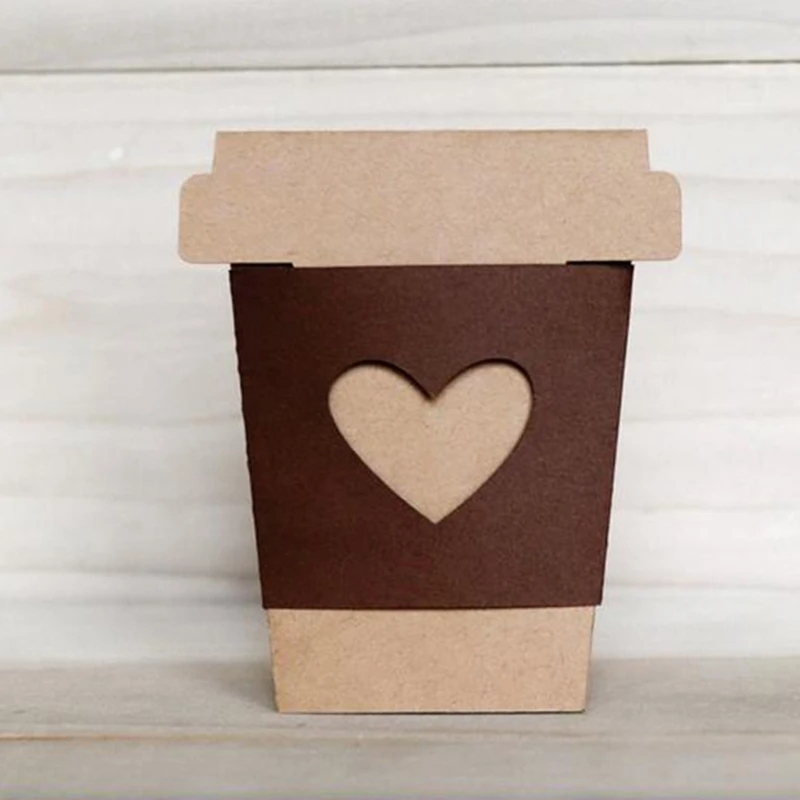 Кофейная чашка металлические штампы трафарет для скрапбукинга сделай сам штамп