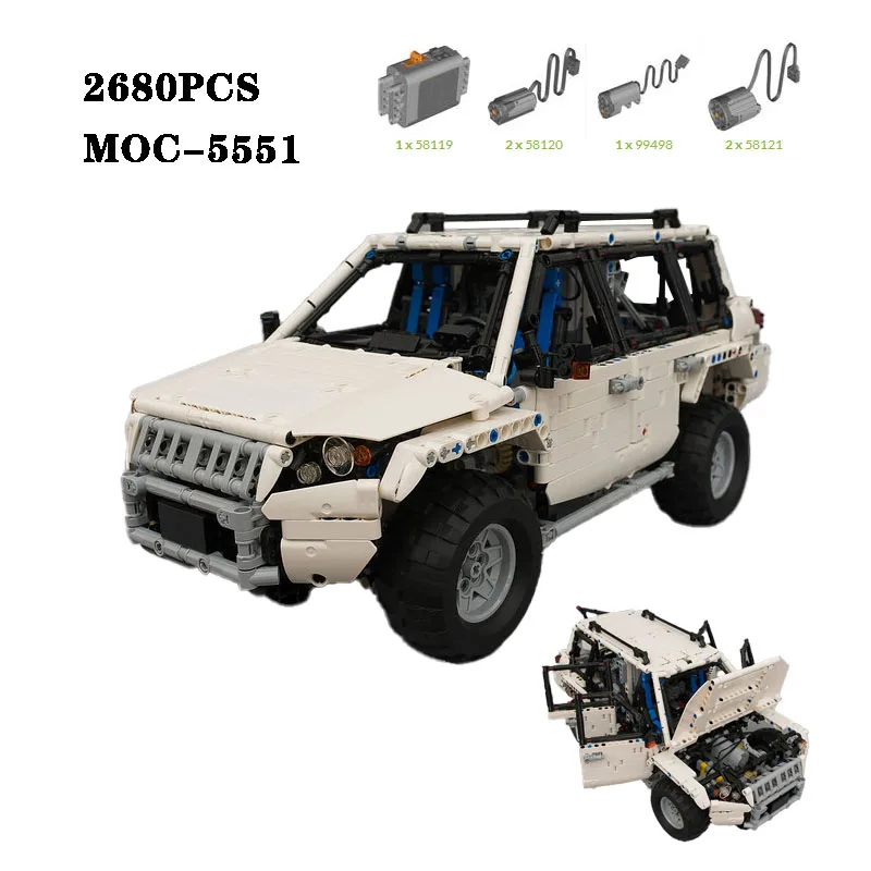 

Building Block MOC-5551 Super Truck 2680PCS High Difficulty Splicing Model Parts Adult and Child Building Block Toy Gifts