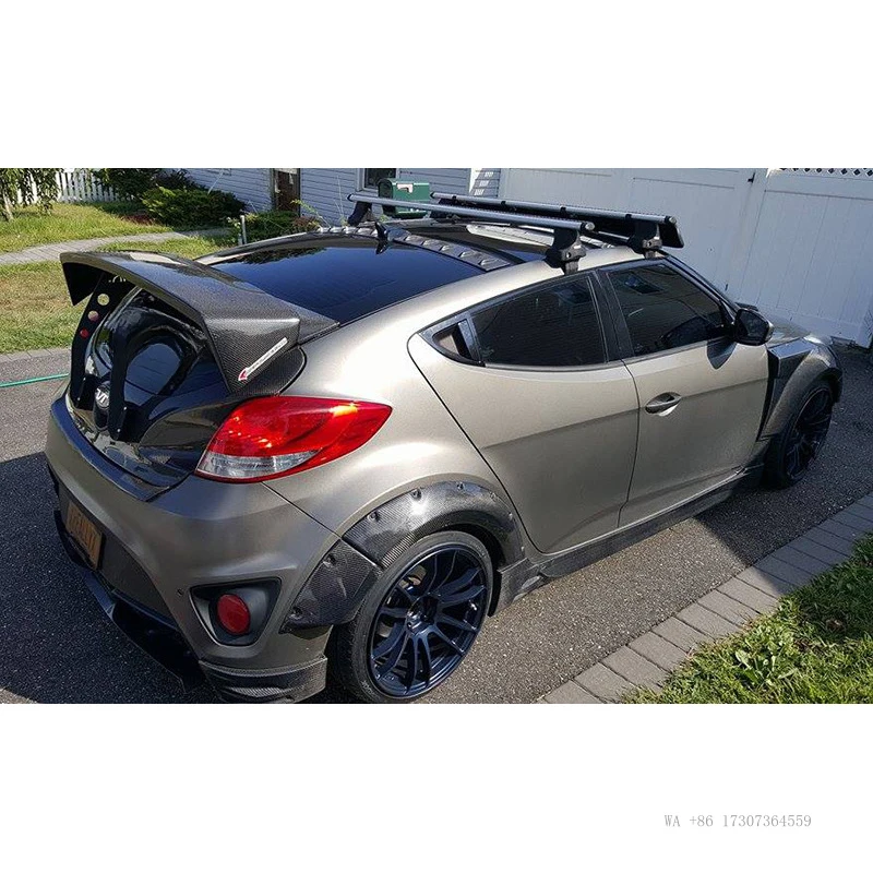 Фото Подходит для Hyundai Veloster: карбоновые модифицированные детали, расширители колесных арок (передние и задние), комплект обвеса версии EGR. №1