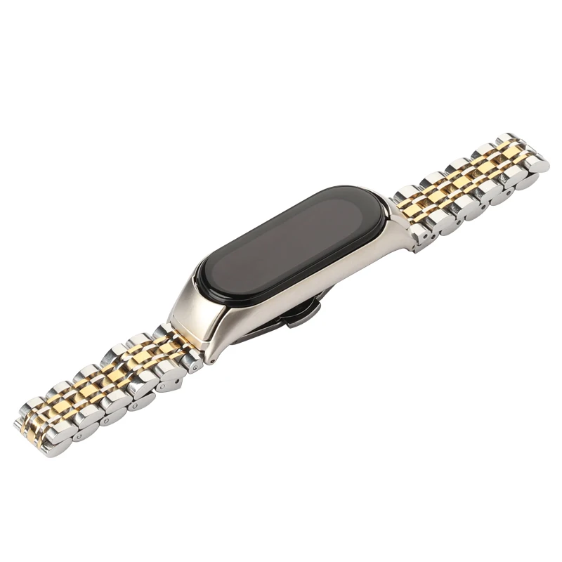 Metal Strap For Xiao Mi Band 7 6 5 4 Tainless Steel Bracelet Wristband for mi band 6 5 Smart Bracelet Wristband mi band 4 Correa