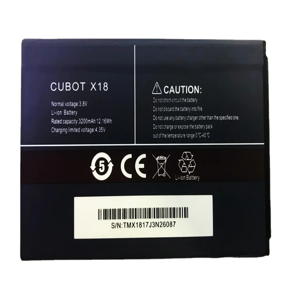 

New Original for Cubot X18 Extreme Replacement 3200mAh Battery for Cubot X18 Bateria Batterie Cell Mobile Phone