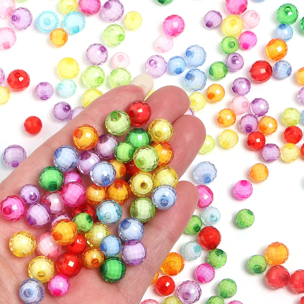 100 шт./партия акриловые бусины 8/10 мм
