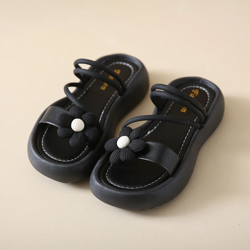 Женские летние сандалии CRLAYDK на платформе пляжные шлепанцы с открытым носком для