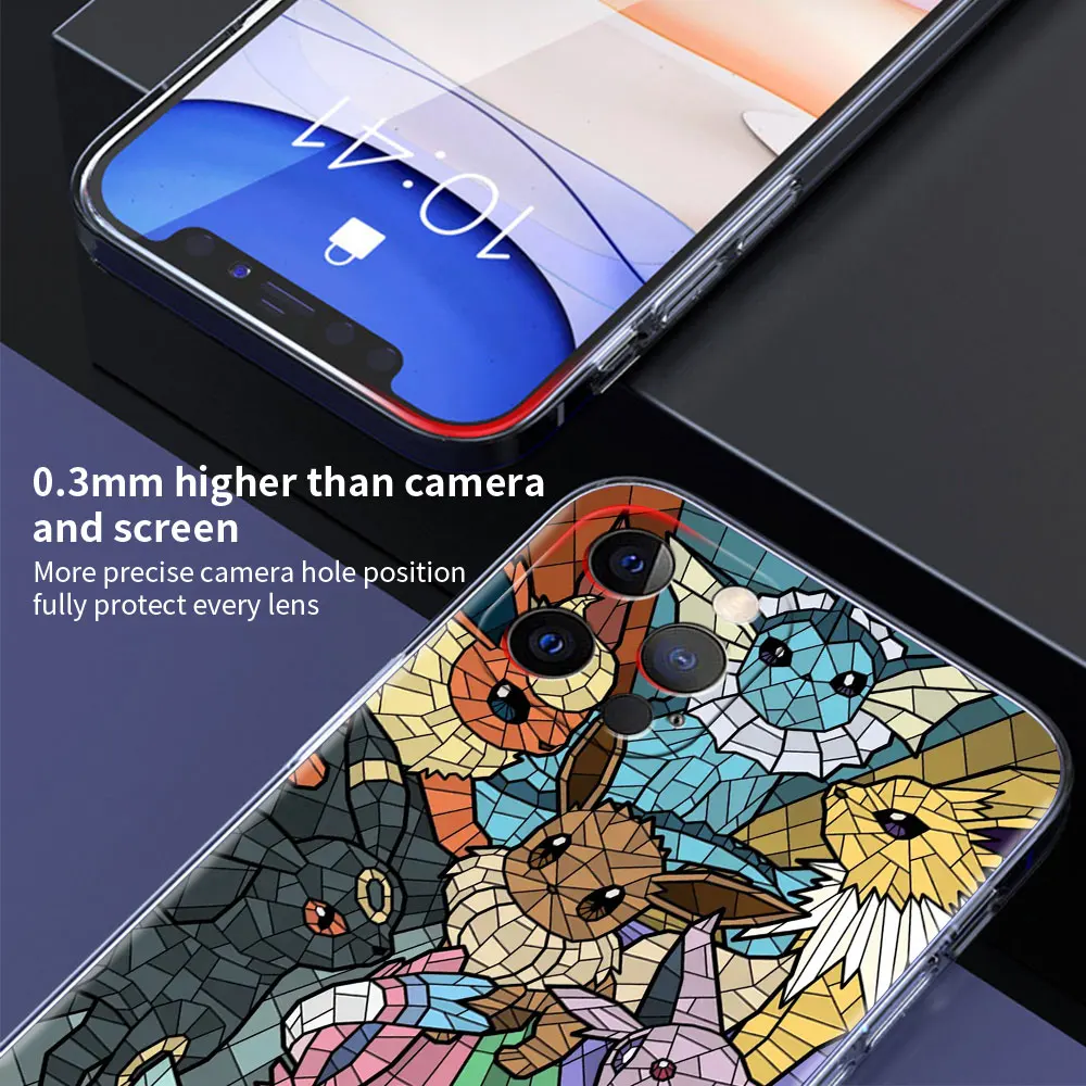 Прозрачный чехол для Apple iPhone 13 11 Pro Max 12 Mini мягкий телефона XR SE 2020 7 8 Plus X XS 6 6S с аниме