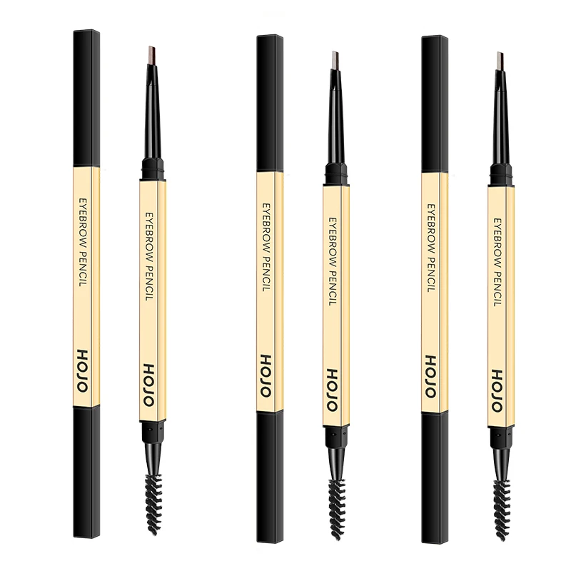 

Small Gold Triangle Eyebrow Pencil Stick Waterproof Sweat-proof No Fading No Smudging Double-head Comb Cosmetic TSLM2