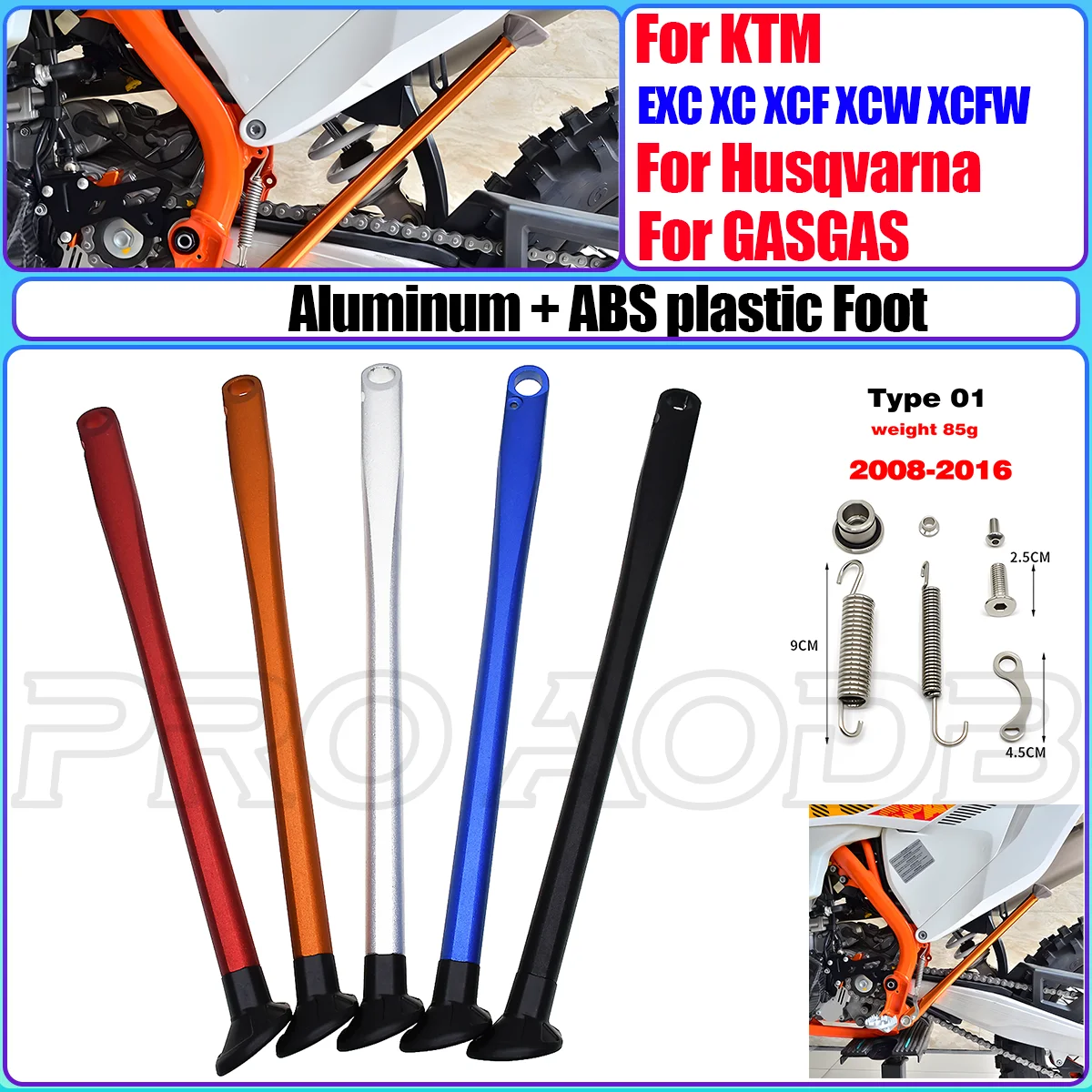 Фото аксессуары для Husqvarna TE FE TX FX FS Moto, подставка для боковой подставки, пружинный комплект для KTM EXC EXCF XC XCF XCW SX SXF SixDays 2023 №1