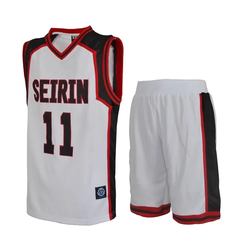 Фото Аниме Косплей Kuroko no Basket Basuke Uniform SEIRIN Basketball 10 11 Кагами Тайга Джерси Комплект Спортивная одежда Футболка Шорты 2025 №2
