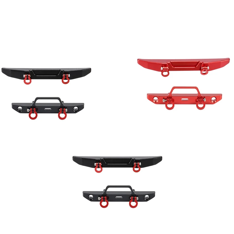 

Металлический передний и задний бампер с буксировочным крючком для Axial SCX24 AXI00005 Jeep Gladiator 1/24, радиоуправляемая модель автомобиля