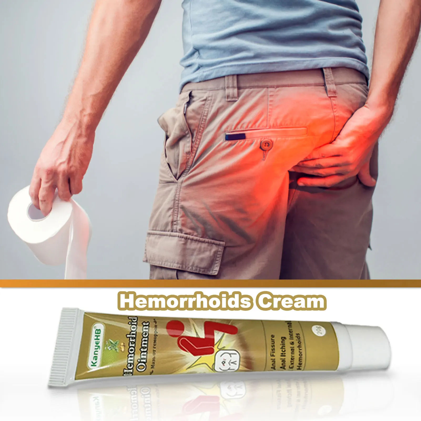 

Hemorrhoid Ointment 20g Effective Hemorrhoids Cream Multi-symptom Pains Relief From Hemorrhoids Piles Itching Burning