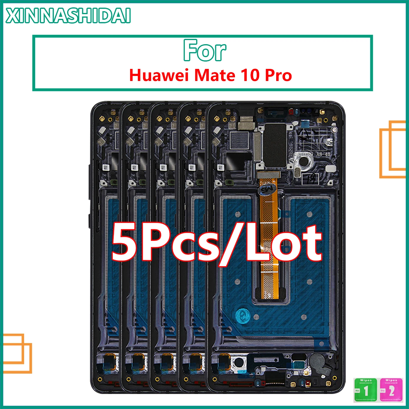 5 шт./лот для Huawei Mate 10 Pro ЖК-дисплей сенсорный экран тест хороший дигитайзер в сборе