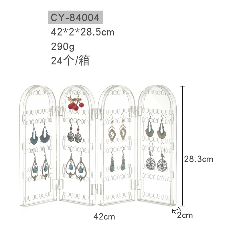 Multi Layer Rotary Earring Display Rack, Commercial Large Capacity Decorative Jewelry Double Head Stud Storage Rack Is Optional