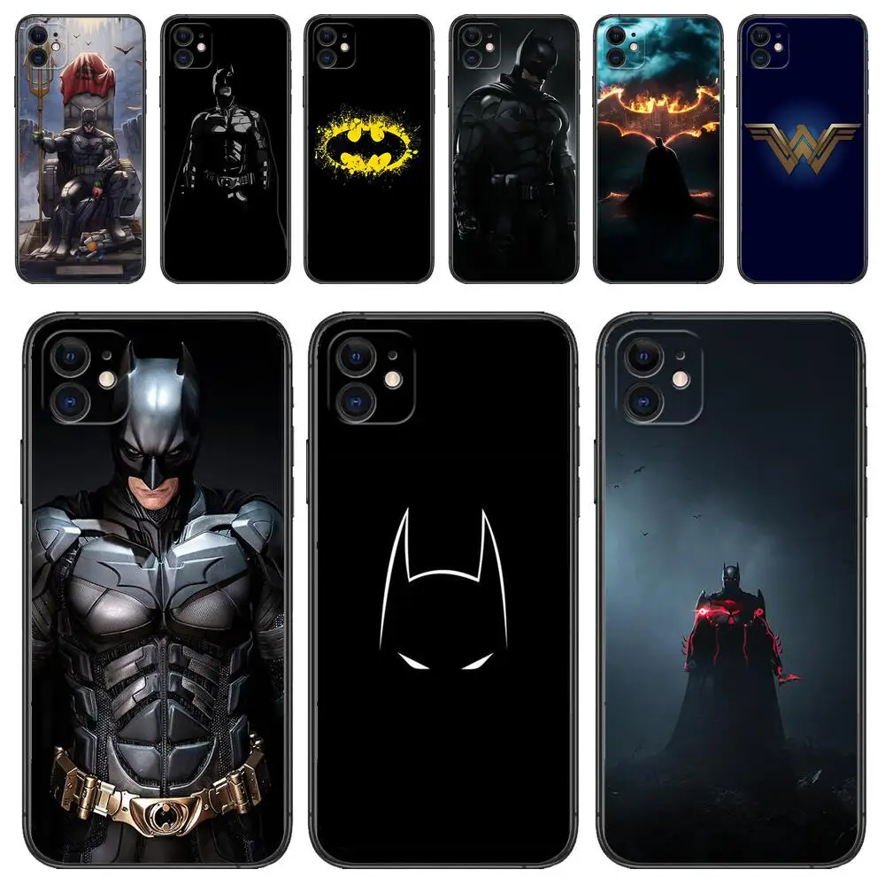 

Batman game Anime phone Case For IPhone 13 12 11 Pro Max Mini SE XR X XS Max 8Plus 7plus 6 6S New Shell Black phone Case