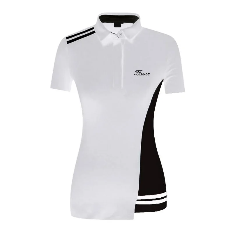 2023 Summer Golf Apparel Women's Short Sleeve Outdoor Sports Polo Shirt Breathable Quick Drying T-shirt Casual Top
