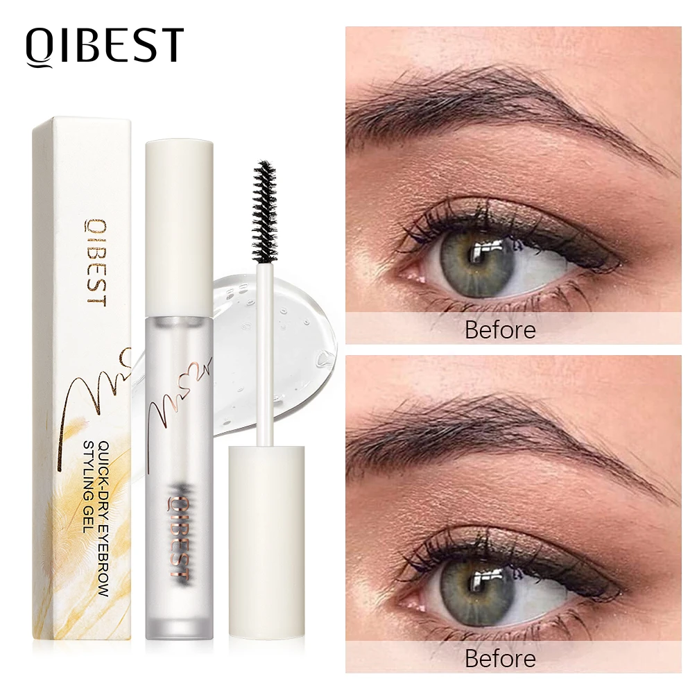

QIBEST Eyebrow Gel Wax Brow Soap Transparent Tint Eyebrow Enhancer Natural Makeup Soap Brow Sculpt Lift Make-up for Women 4.4g