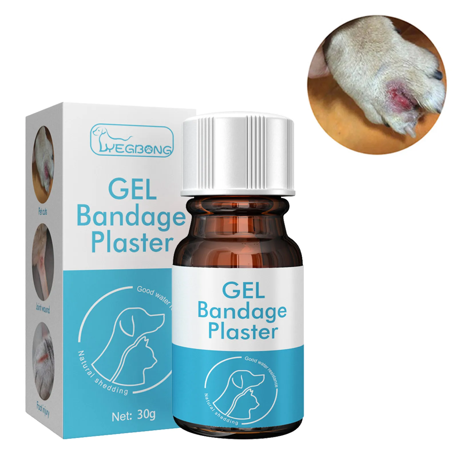 

Жидкая повязка для домашних животных, собак, кошек, собак, повязка для ран, жидкая повязка для ухода за кожей и ранами для маленьких животных