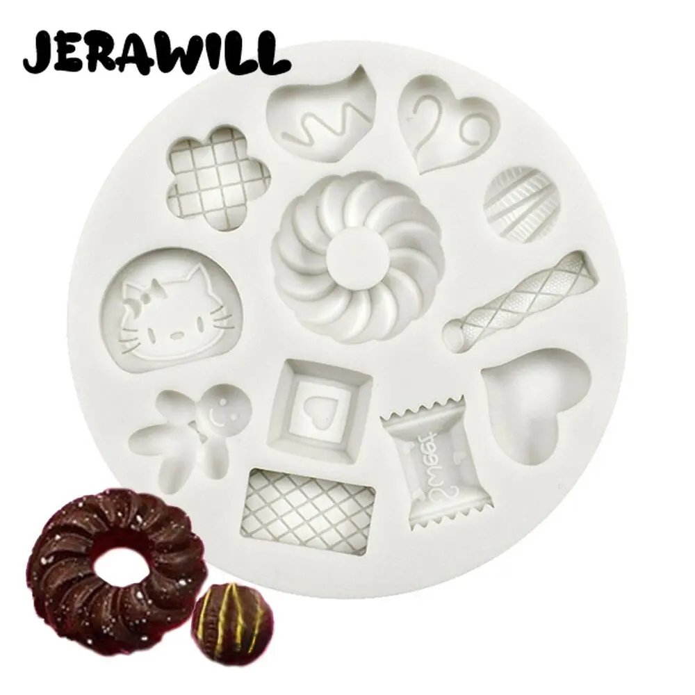

JERAWILL Donuts Candy Silicone Molds Cake Decoration Sugar Art Chocolate Baking Tools Kitchen Supplies