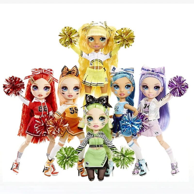 Модная Кукла-чарлидинг Rainbow High куклы Скайлер Брэдшоу аксессуары для девочек
