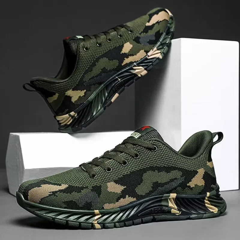 

Shoes Farmer Work & Safety Rubber Shoes Man Training Liberation Shoes Outdoor Breathable Men Shoes Army Green Camouflage Cavans