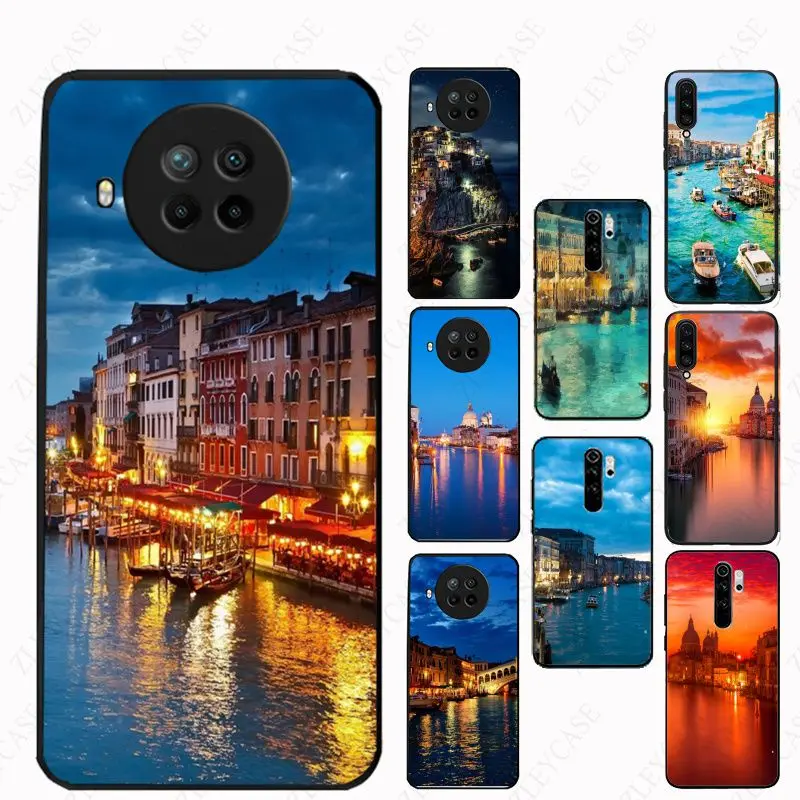 

Italy night in venice Phone Cover For Redmi Note10pro 8pro 9C 11 7 5 9A 8T 9s mi 11T pocox3nfc POCOF3 CC9E A3 mi9T Cases coque