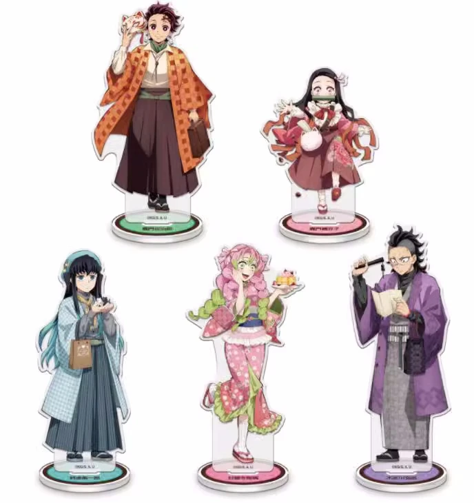 

Аниме, рассекающий демонов, Tokitou Muichirou Kanroji Mitsuri, акриловая фигурка, подставка, модель a5737