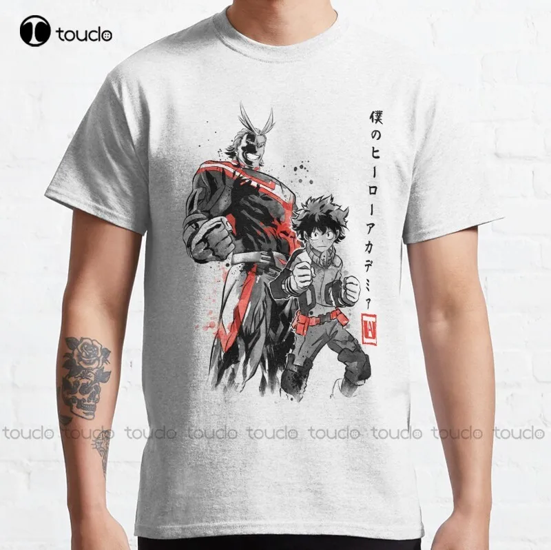 

Классическая хлопковая футболка New Hero Академия Sumi-E S-5Xl