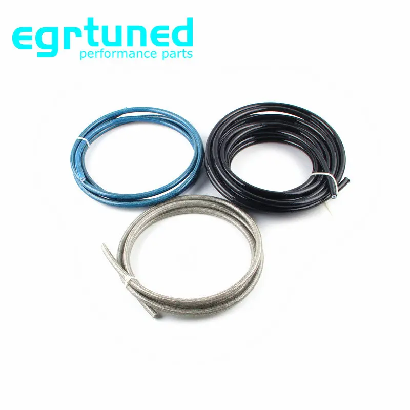 

Motorcycle AN3 5M braided Stainless Steel nylon brake line hose FLUID HYDRAULIC hose PTFE brake line Gas Oil Fuel tube pipe