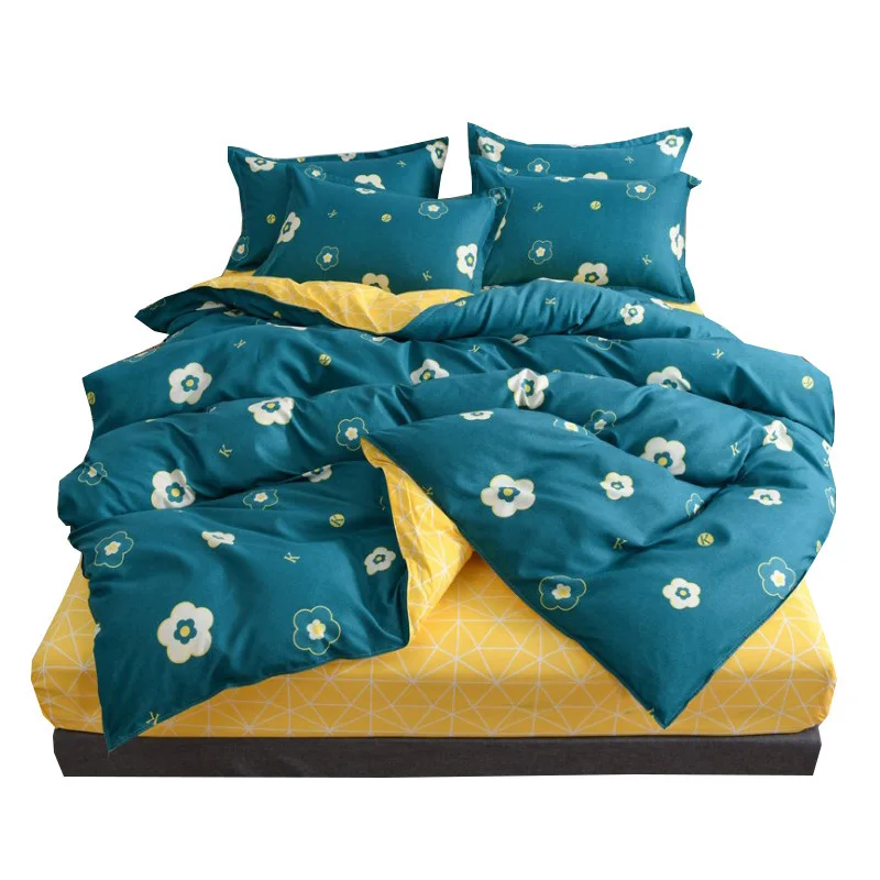 Мягкий пододеяльник с принтом 1 шт. гладкий и удобный двухслойный матовый чехол