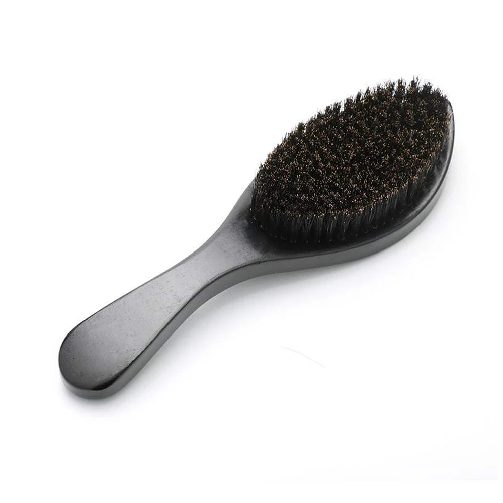 

Brush Boar Bristle for Men's Mustache Shaving Comb Face Massage Facial Hair Cleaning Brush Bristle Comb Men Hair Styling Tools