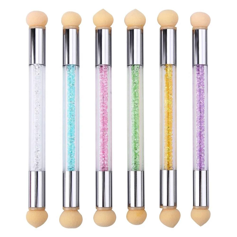 

Nail Brush Set Gradient Sponges Nail Art Brushes Pen Acrylic Gel Glitter Powder Picking Dotting Tools Manicure