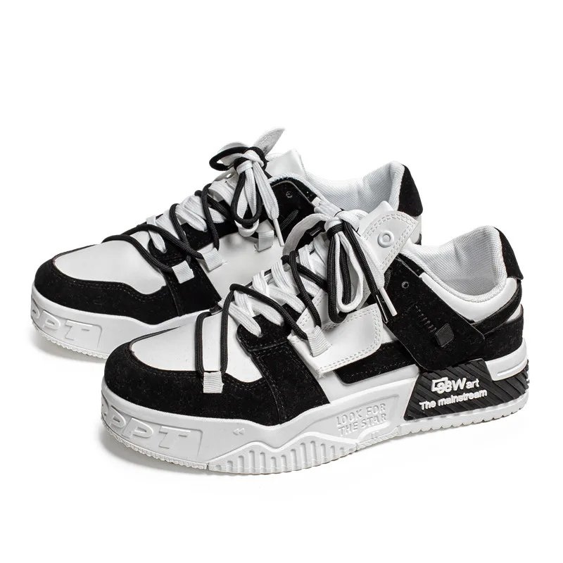 Spring 2023 Blue Platform Men's Sneakers Fashion Outdoor Trainers Men Comfortable Skateboard Shoes Sneakers for Men Basket Homme