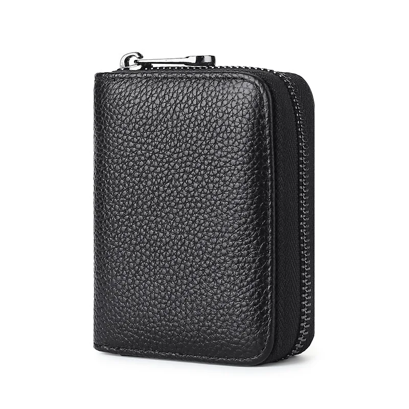 ID Cards Holders Bank Credit Luxury Card Cover Anti Demagnetization Coin Pouch Wallets Bag Business Zipper Card Holder Organizer