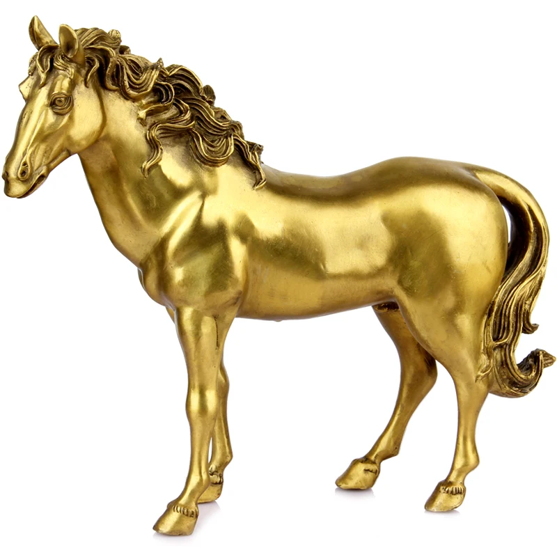 

Медная лошадь, украшение для офиса, гостиной, дома, декоративные поделки, мгновенный успех, медь, Китайский Зодиак, лошадь, мебель