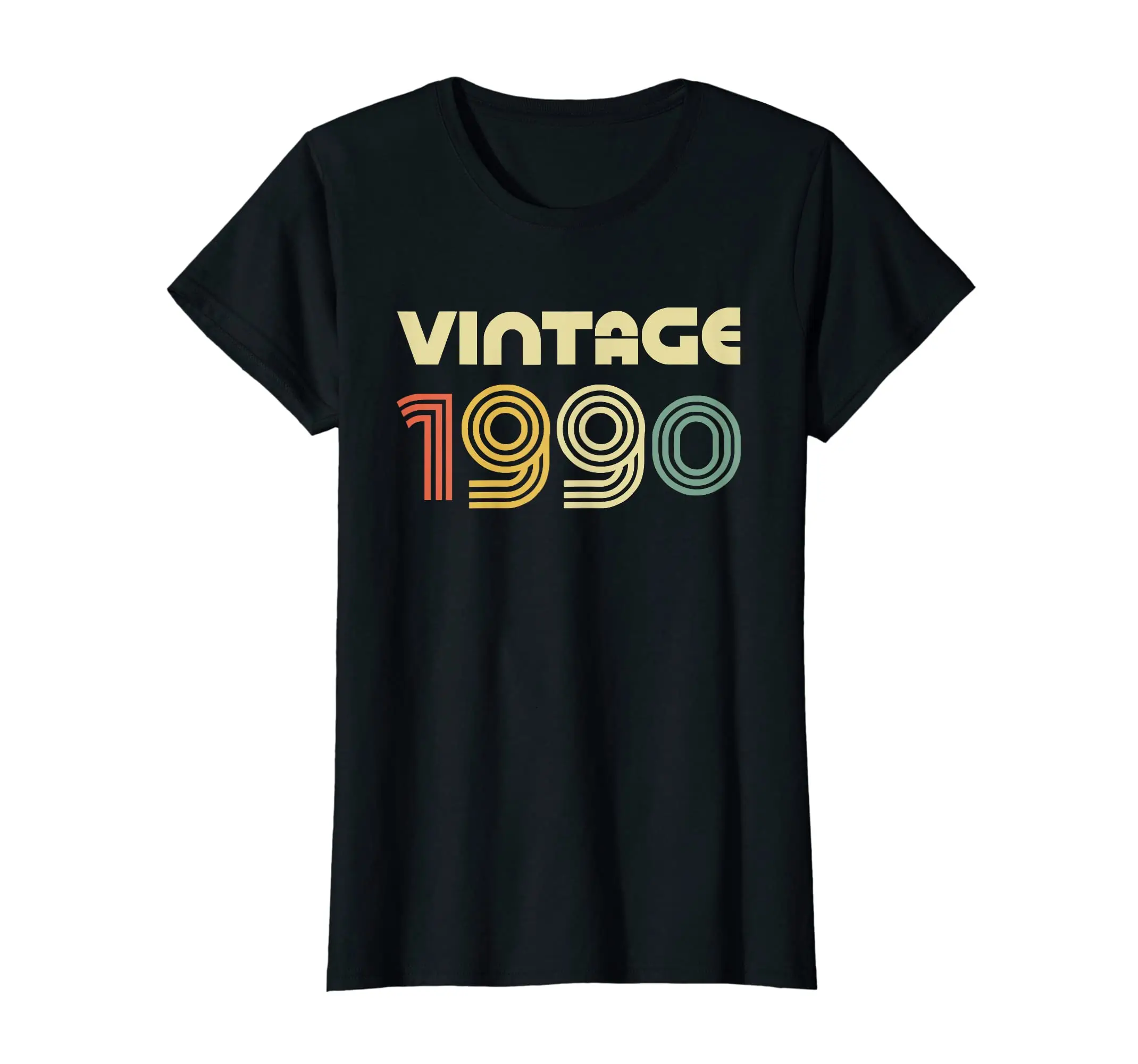 

100% Cotton Women Lady Girl Vintage 1990 T-shirt 33rd Birthday Shirt T-Shirt